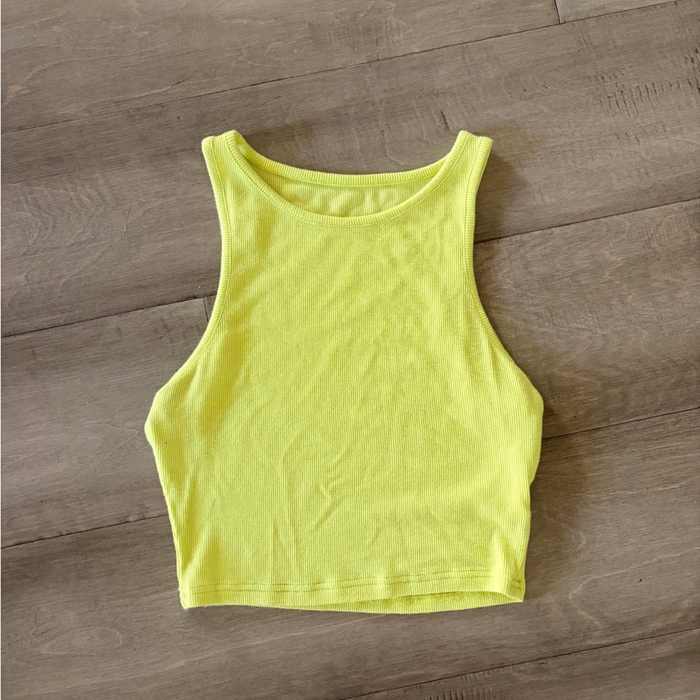 Neon Yellow Crop Top